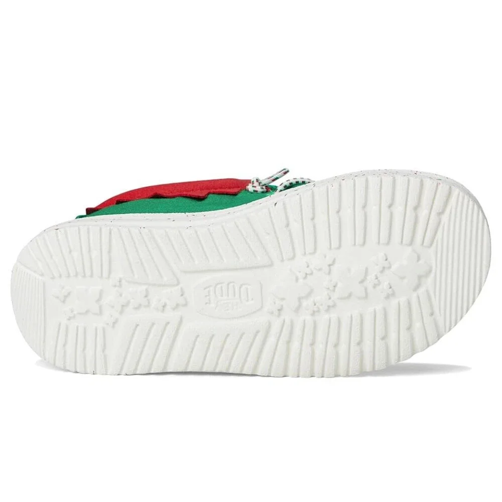Hey Dude Wally Holiday ELF 42147-3XX Toddler Green Slip-On Casual Shoes ZOGG2031